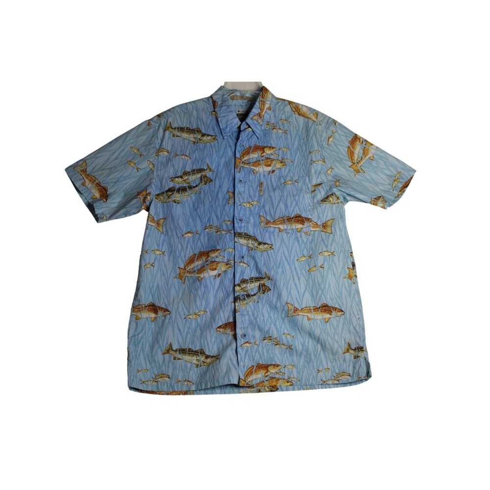 Columbia FIELD GEAR River Lodge Button Down Fishing Shirt Mens Large